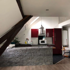 Salle de séjour-salon - F2 bis - Caudebec les Elbeuf - ST Immobilier Elbeuf