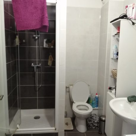 Salle de douches – appt F2 duplex – rue des Bonnes Femmes – Dieppe – Exclusivité – ST Immobilier Elbeuf