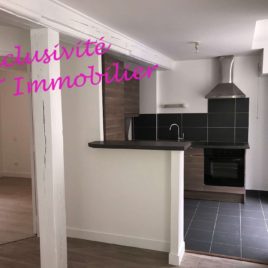 Salle de séjour-salon cuisine - appt F3 - rue de Clieu - Dieppe - - Exclusivité - ST Immobilier Elbeuf