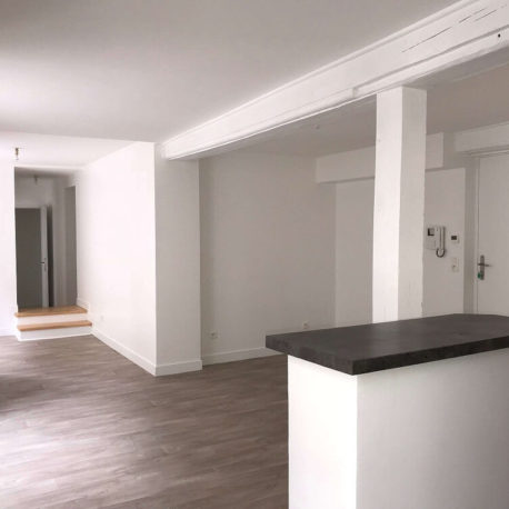 Salle de séjour-salon – appt F3 – Dieppe – Exclusivité – ST Immobilier Elbeufpt F3 – Dieppe