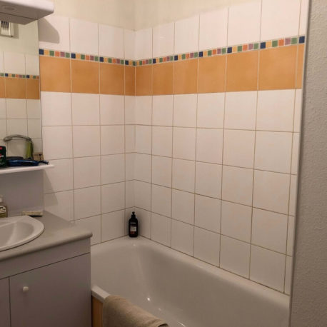Salle de bains – appartement F2 – Elbeuf – ST Immobilier Elbeuf