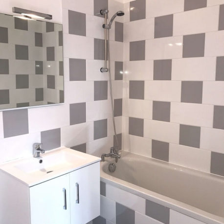 Salle de bains – appartement F3 – Elbeuf – ST Immobilier Elbeuf